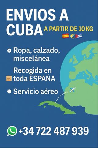 envios a cuba desde 10€ el kilo 