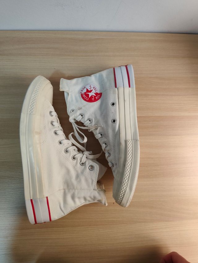 Converse Chuck Taylor 70's blancas y rojas
