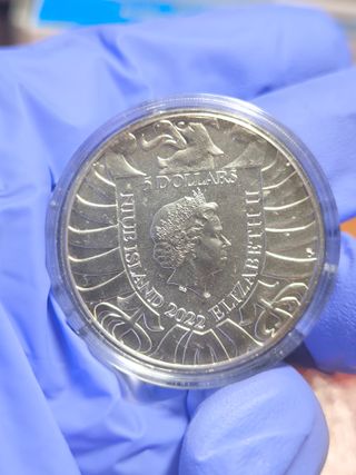Moneda Plata 2oz León Checo 2022