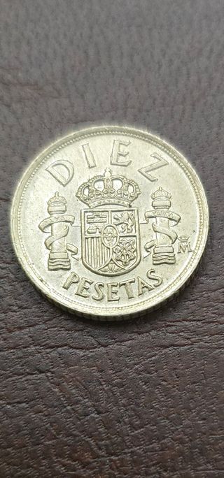 Moneda 10 Pesetas España 1984.
