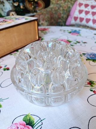 Portafiori vintage in vetro Flower Frog