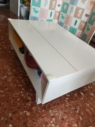 Mesa centro blanca madera