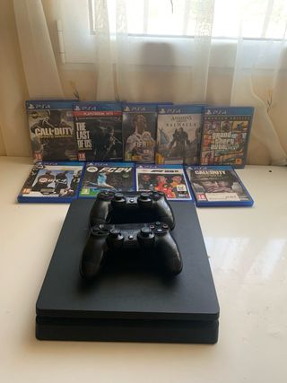 PS4 Slim 800GB + 10 juegos