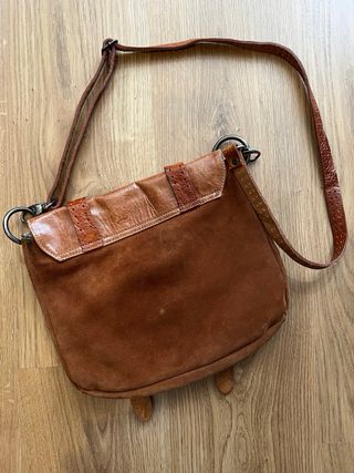 Bolso bandolera boho chic marrón