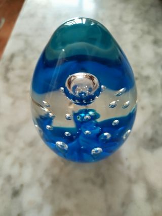 Adorno cristal Murano azul