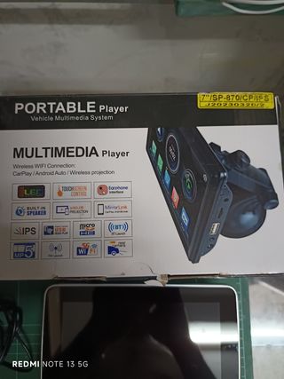 Pantalla portable 7" Multimedia.
