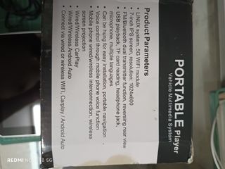 Pantalla portable 7" Multimedia.