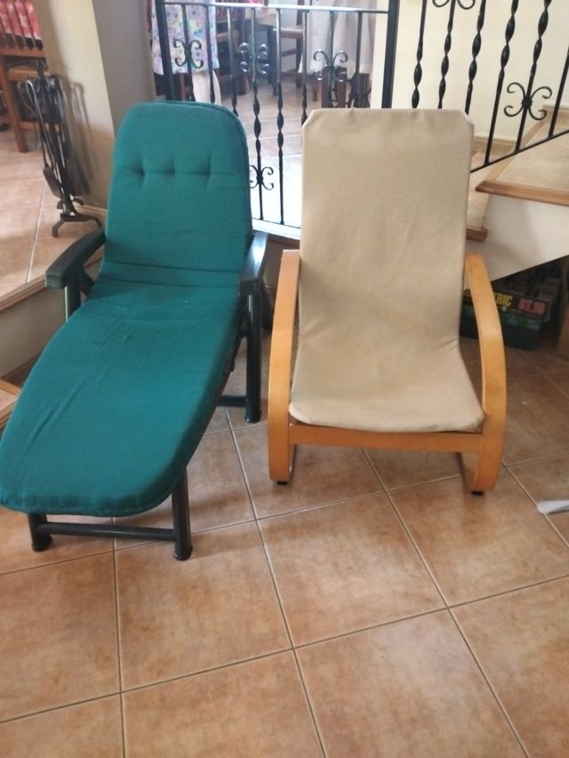 2 Hamacas - Tela y Madera