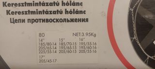 Cadenas para la nieve