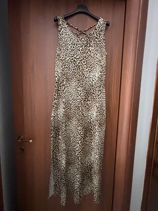 Vestito lungo stampa Leopardo