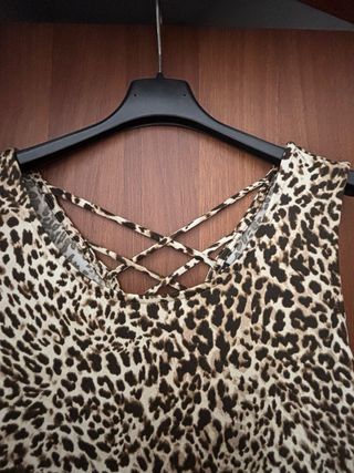 Vestito lungo stampa Leopardo
