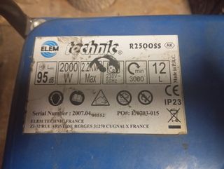 Generador ELM Technic R2500SS 2000W