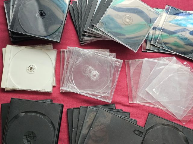 Cajas CD/DVD/BluRay vacías