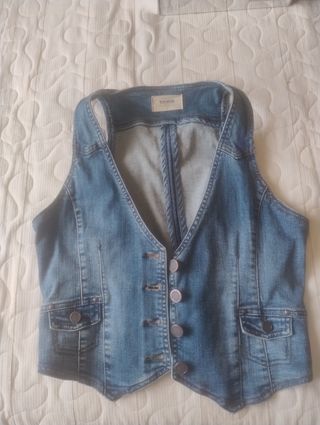 Chaleco vaquero azul