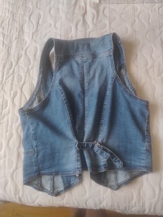 Chaleco vaquero azul