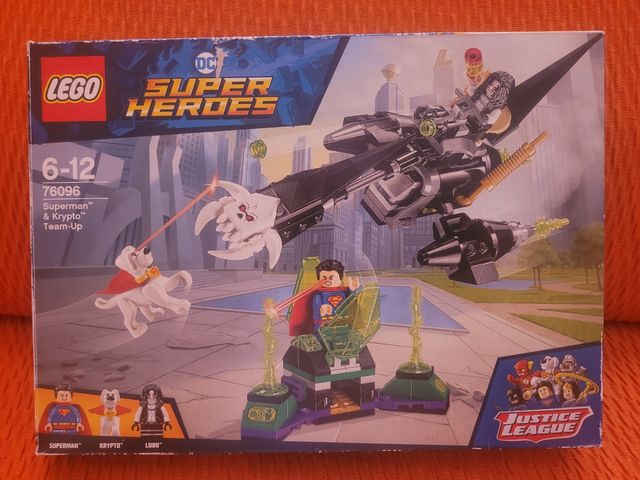 Caja vacía Lego 76096 Superman & Krypto