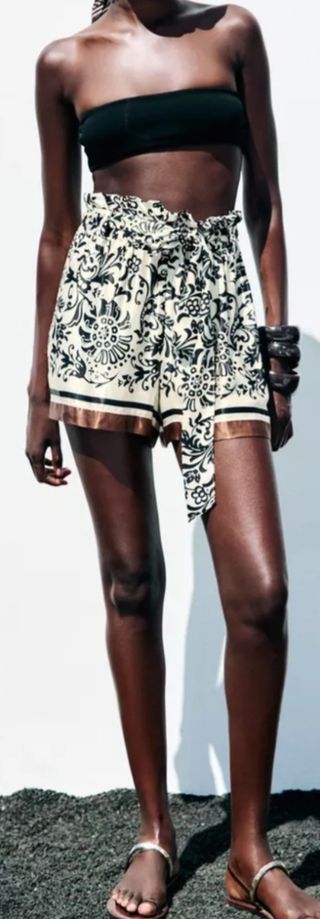 Bermuda estampada Paperbag