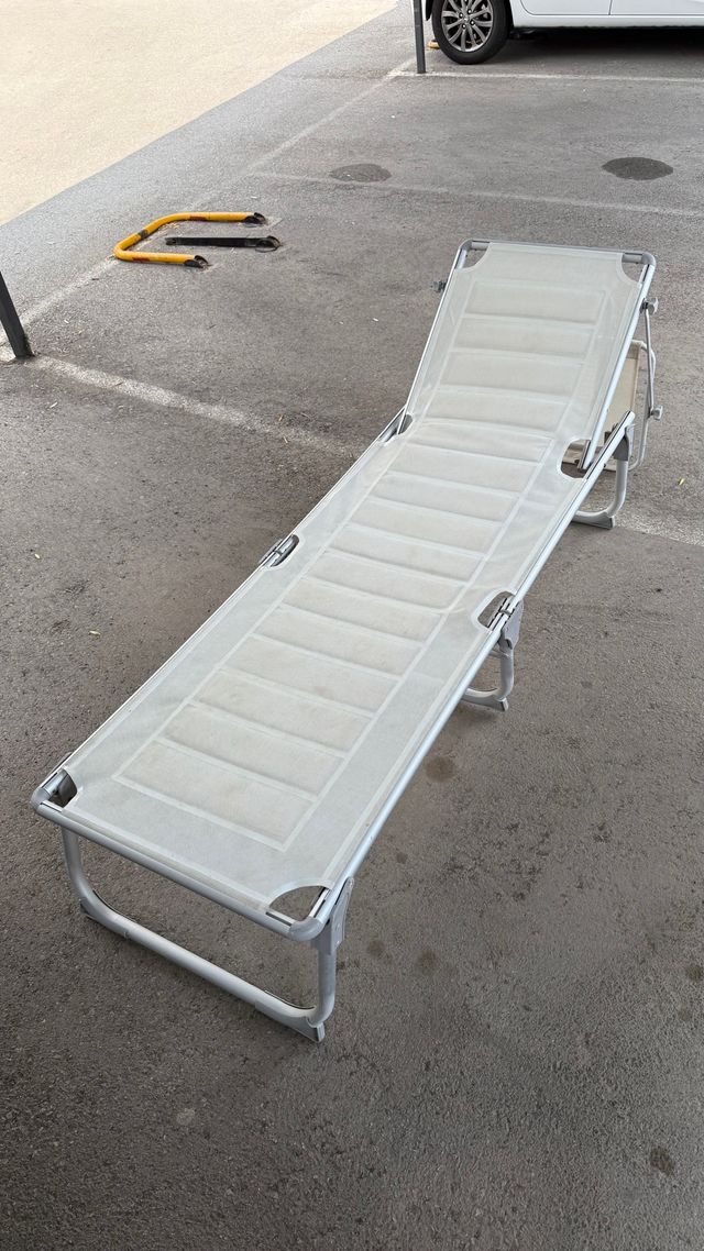 Gran tumbona Plegable con cubre sol