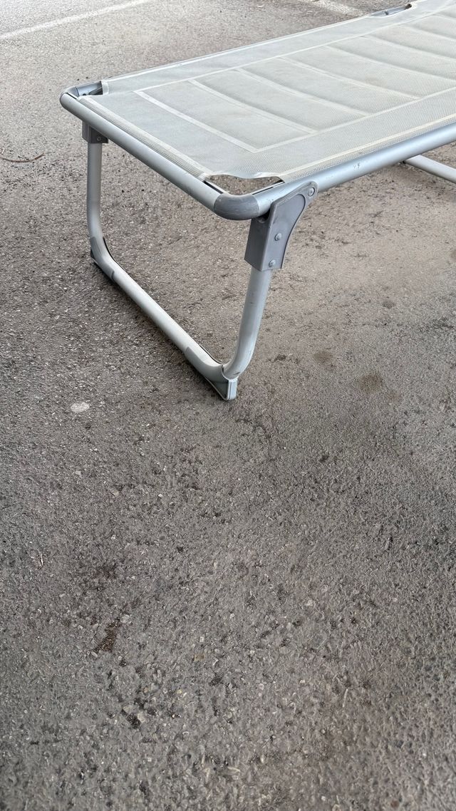 Gran tumbona Plegable con cubre sol