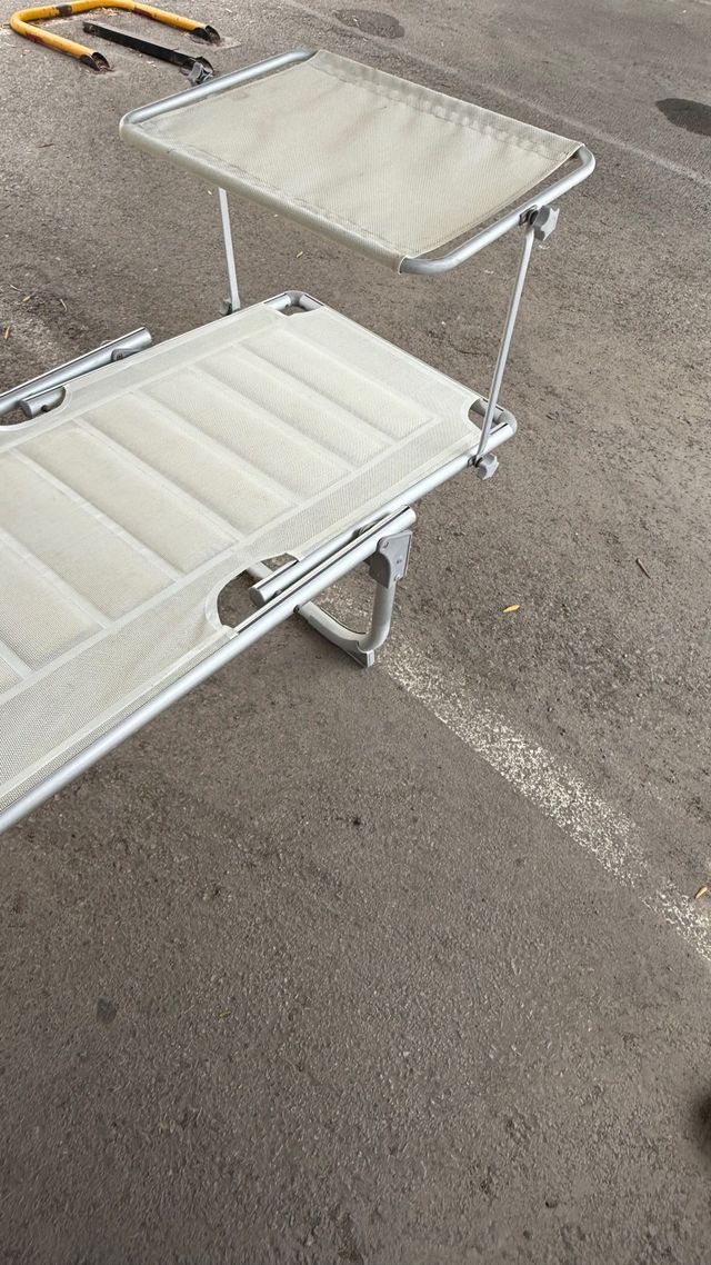 Gran tumbona Plegable con cubre sol