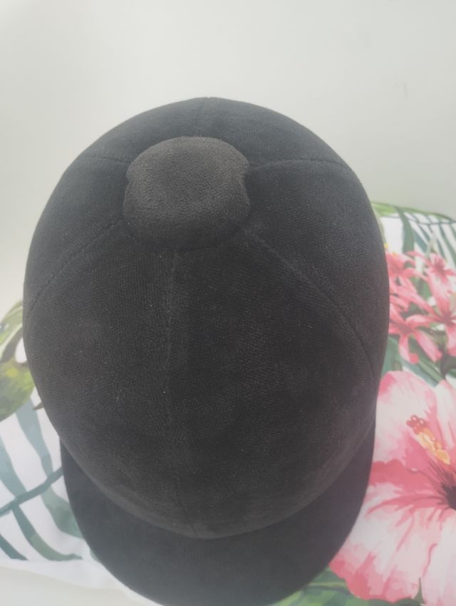 Casco equitazione nero velluto