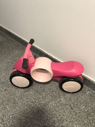 Moto correpasillos rosa
