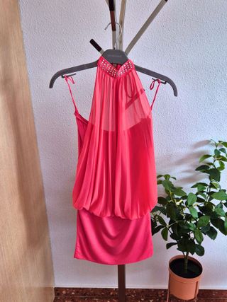 Vestido fiesta rosa - Talla única