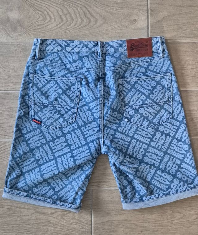 Shorts vaqueros Superdry - Azul