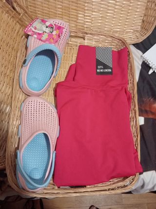 Cami L + Zuecos Rosa-Azul 36