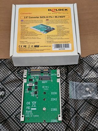 Adattatore Delock SATA 22Pin > M.2 NGFF