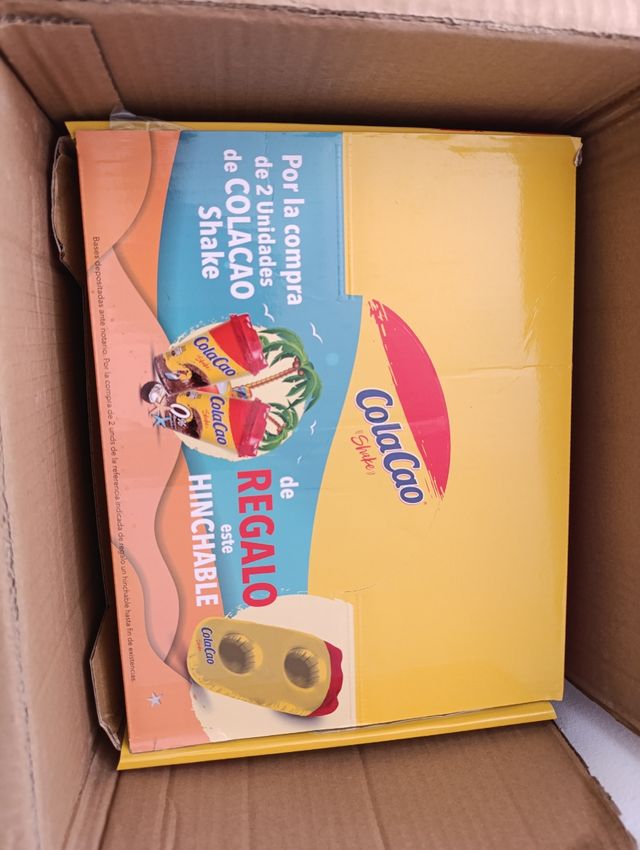 Inflable portavasos ColaCao