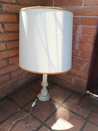 Lampara Decorativa - Marmol- Tela