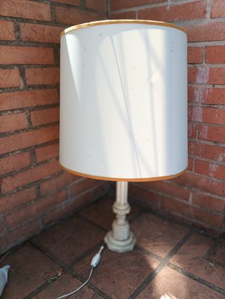 Lampara Decorativa - Marmol- Tela