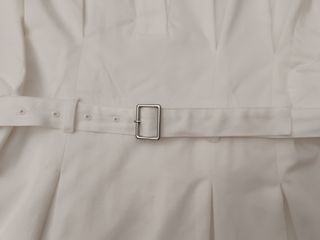 Vestido Zara blanco talla S grande 