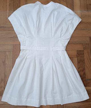 Vestido Zara blanco talla S grande 