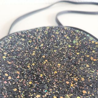 Bolso negro niña purpurina