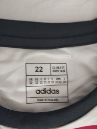 Equipación fútbol Adidas niño talla 17
