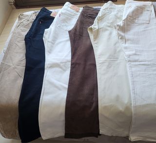 6 pantalones Levis, Tommy, Polo, Liberto