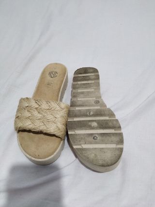 Sandalias NYC beige - talla 37