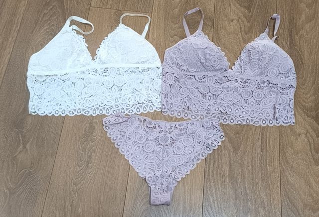 Conjunto lencero malva L 44 Regalo Top blanco