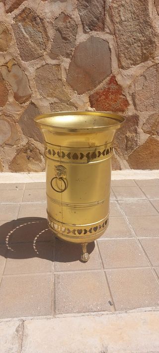 Paragüero metálico dorado