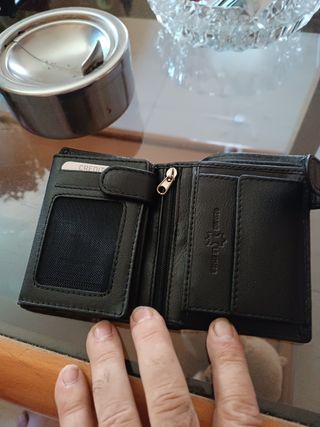 Cartera Piel Negra - Bolsillo