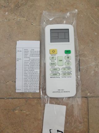 Mando aire acondicionado universal HW-530+