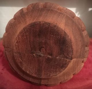 Antiguo crucifijo de mesa de plata