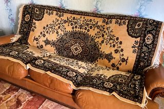 Tappeto Beige e Marrone 135x194 cm