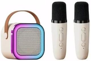 Altavoz Karaoke + 2 Micrófonos