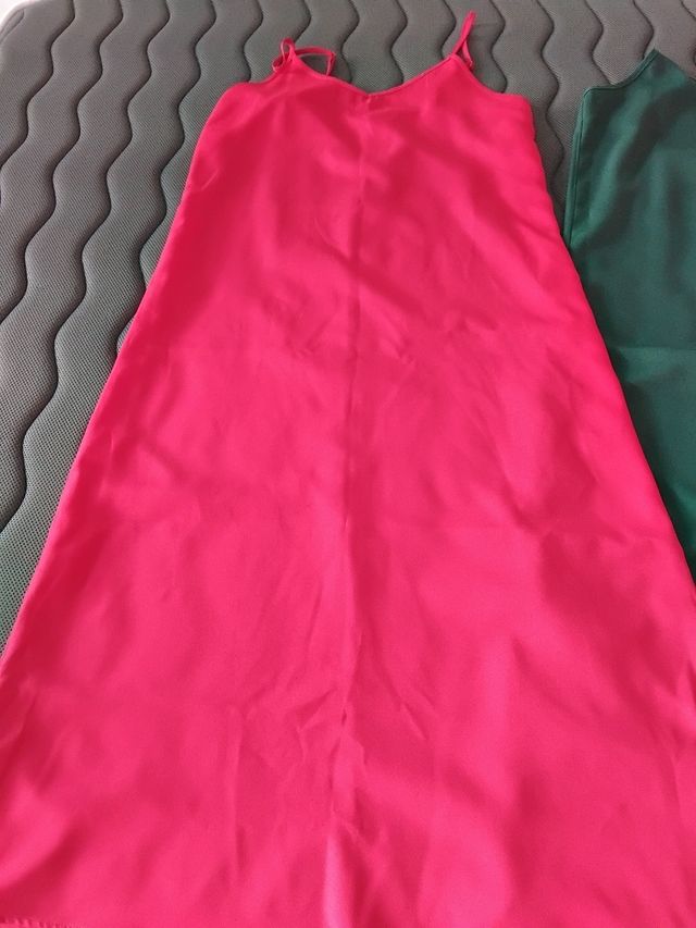 Vestido tirantes rosa verano