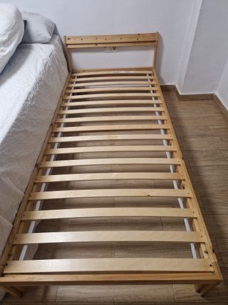 Estructura cama madera 90x200