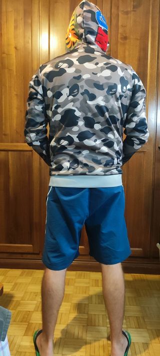 Felpa Shark tipo la Bape mimetica