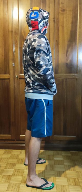 Felpa Shark tipo la Bape mimetica